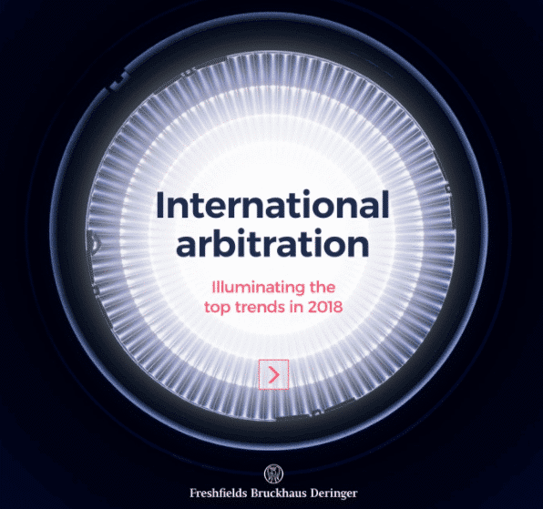 International Arbitration: the top trends in 2018 1