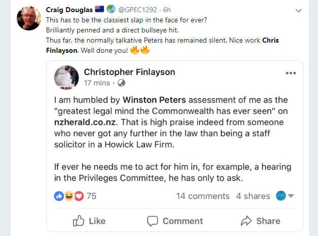 Christopher Finlayson's 'Classy' Retreat From Politics Christopher Finlayson's 'Classy' Retreat From Politics