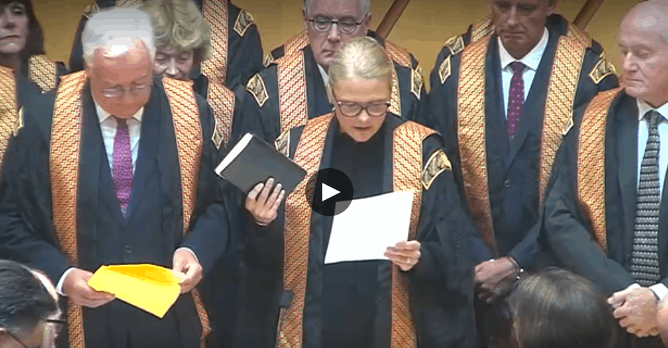 What The New Chief Justice Had To Say About Her New Court