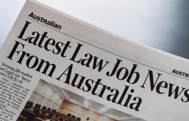 Australia law jobs news