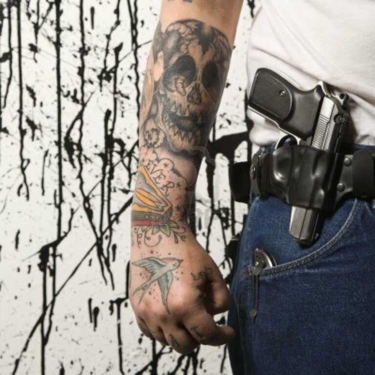 Armed gang member