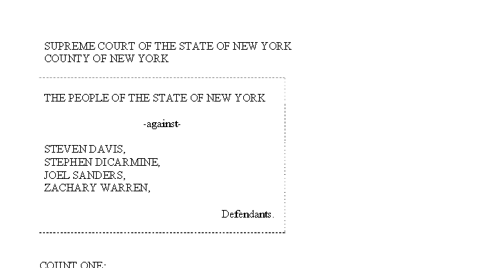 The Dewey Indictment - and the Dewey Timeline 2