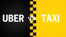 Uber vs taxi title card