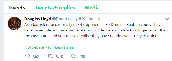 From Magic Circle To Bull Ring: Dominic Raab's Twitter-Bashing 4