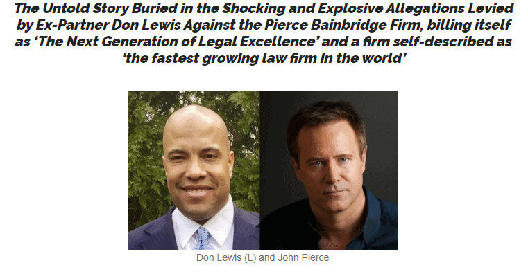 Why Are Former Partner 'SEALS' Jumping From Pierce Bainbridge Law Firm? Why Are Former Partner 'SEALS' Jumping From Pierce Bainbridge Law Firm?