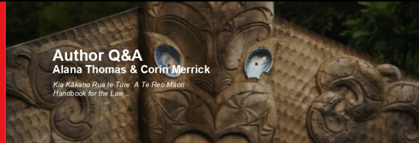 te reo Maori for Legal Profession: Handbook for the Law