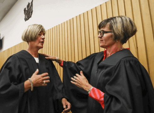New 'Twin' Judges Make History With Double Swearing-In New 'Twin' Judges Make History With Double Swearing-In