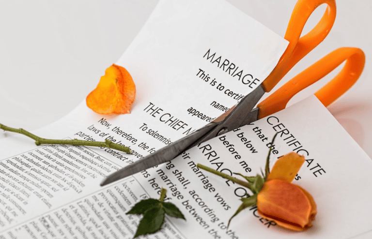 divorce papers