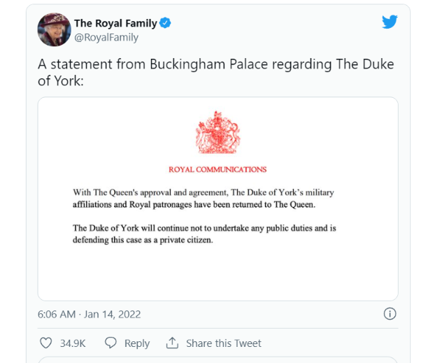 Stripping Prince Andrew - But The Legal Sex-Suit Troubles Remain Unaddressed 3 Stripping Prince Andrew - But The Legal Sex-Suit Troubles Remain Unaddressed 3