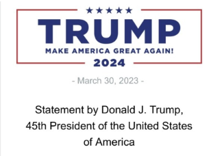 Donald Trump calls indictment 'blatant political interference' by President Joe Biden