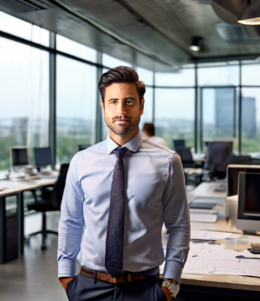 Lawyer standing