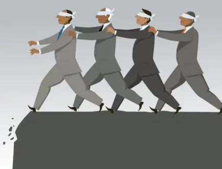 Lemmings followingoneanother