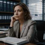 Woman Lawyer Lookingatscreen