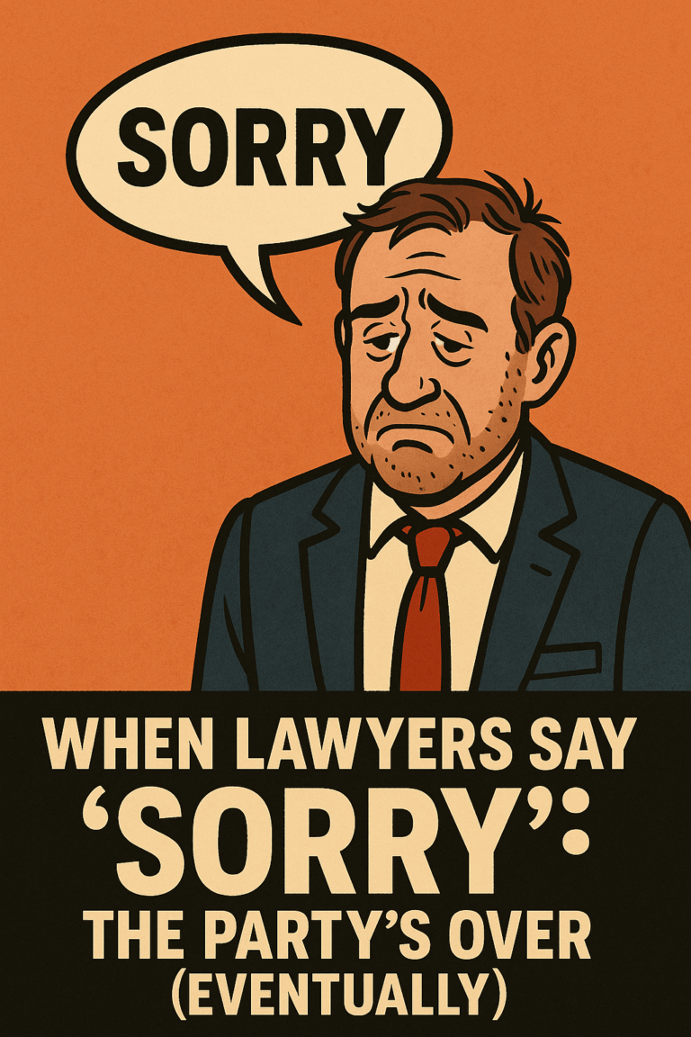 Saying sorry