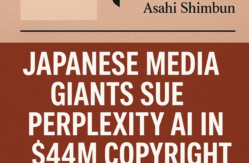Perplexity AI sued by Nikkei and Asahi Shimbun over copyright infringement claims — $44m at stake.