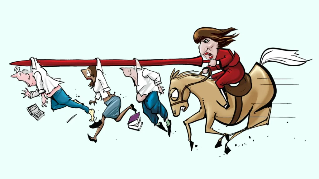 Rachel Reeves tax changes: Cartoon from The Times