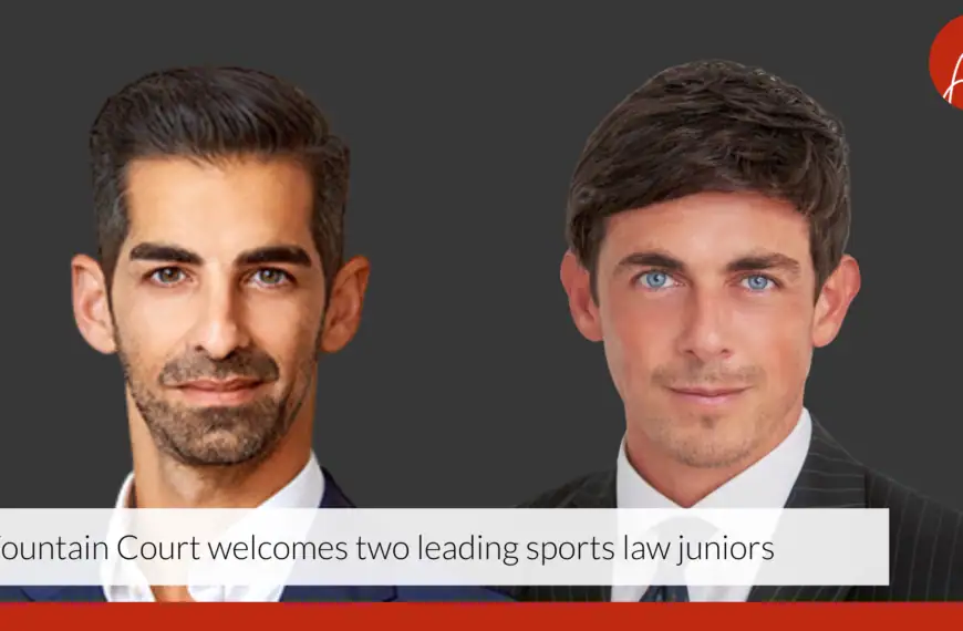 UK Law News – Sports Lawyers Join Fountain…