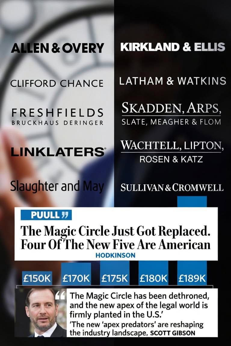 US Firms Dominate London's 'Magic Circle' Amidst Pay and Partner Profitability Gaps