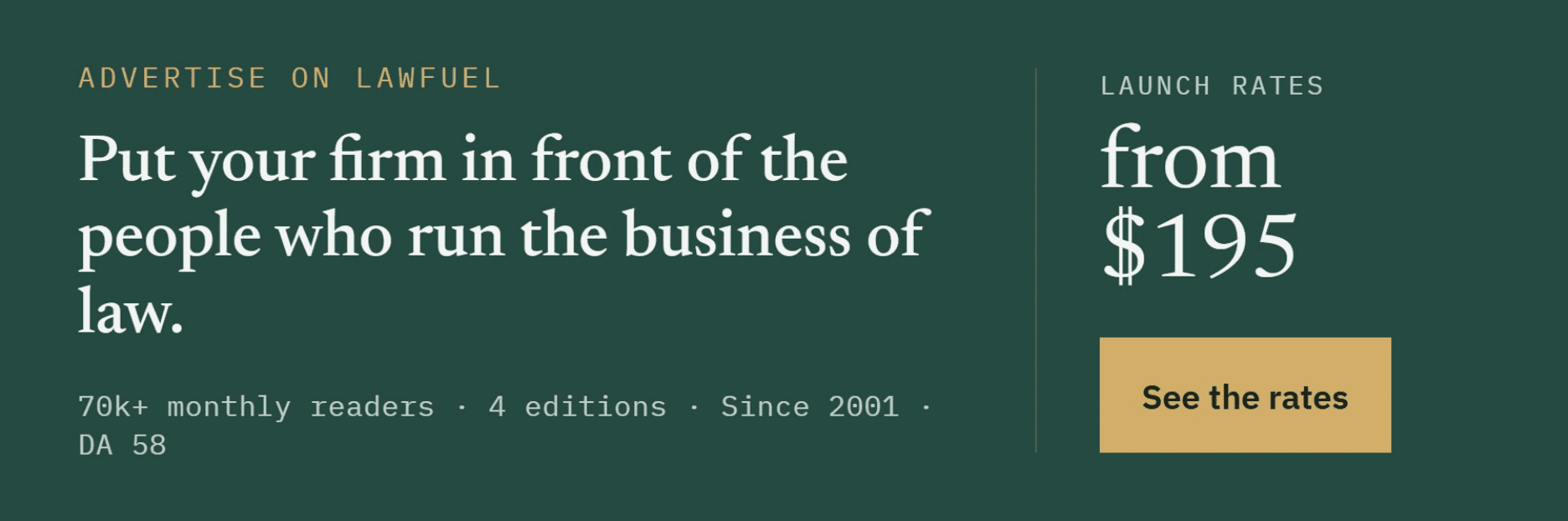 Advertise on Lawfuel