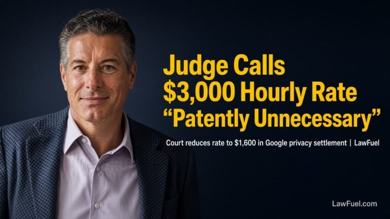 Judge Tells $3,000-an-Hour Partner He’s Worth $1,600 But His Firm Still Collects $22.67 Million